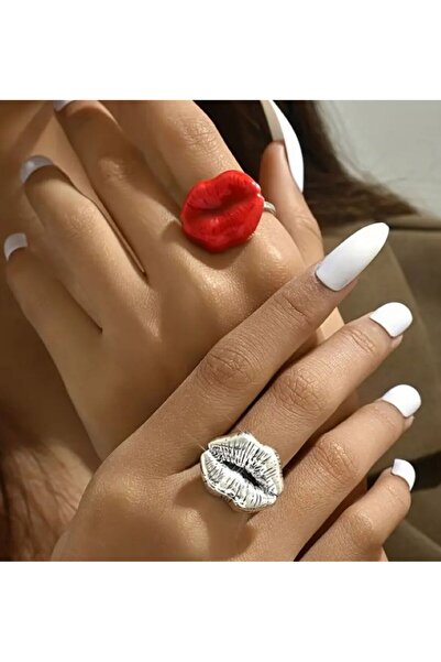 Dgt Luxury حلقة قابلة للتعديل بأشكال الشفاه، لافتة للنظر، روح