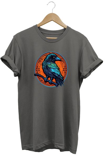 remonz Μπλουζάκι Crow Printed 100% Βαμβάκι