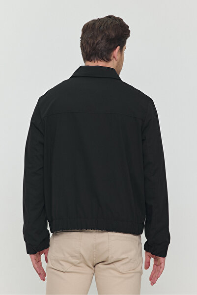 STONCS Чоловічий чорний бавовняний сезонний плащ