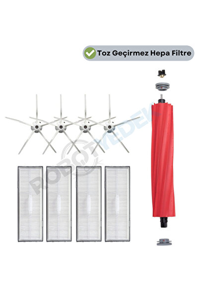 robotyedek Roborock S7 White - Set de perii de înlocuire fără mop și filtru H...