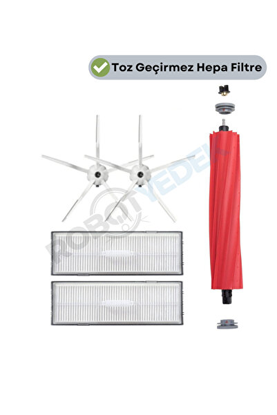 robotyedek Set de perii de schimb și filtru Hepa Roborock S7 alb - 5 bucăți