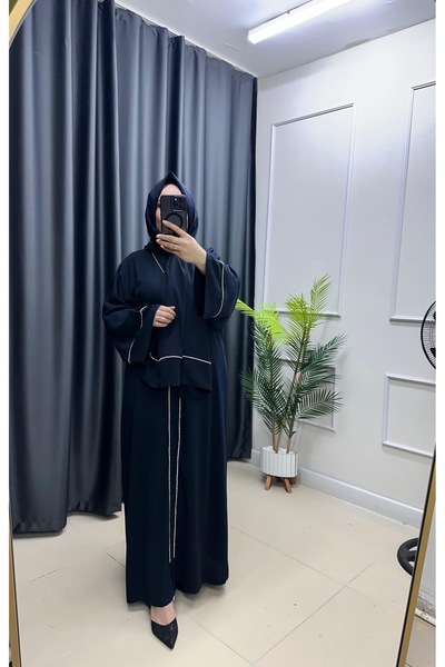 MODA Zincir Taşlı Abaya