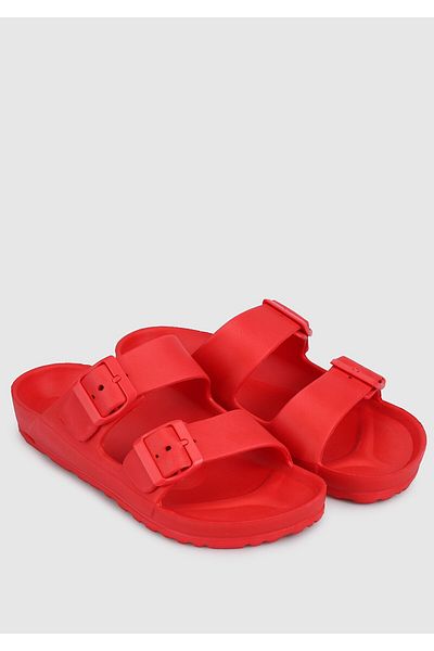Provoq Red Women's Beach Slippers