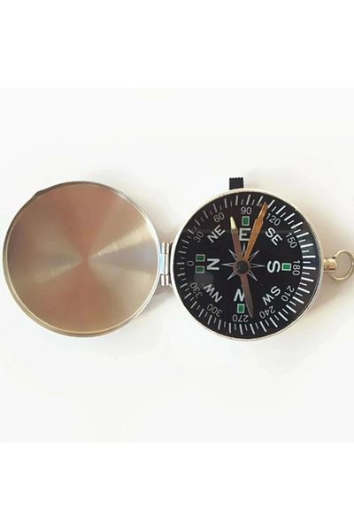 STOREMAX Mini Aluminum Needle Case Portable Cover Pocket Watch - Compass G451
