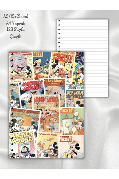 daily notebook دفتر ملاحظات مسطر، 64 ورقة، مقاس A5 متوسط ​​(15×21 سم)، حلزوني...