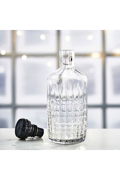 IKEA FRÖJDA Clear Glass Carafe with Stopper, 1.0L Dishwasher Safe, 50 C Max Temp