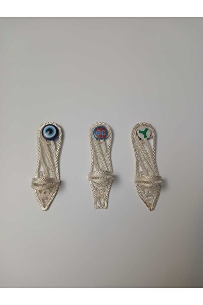 TH Trabzon Hatırası 3'lü Elüretimi Telkari Takunya Magnet Seti