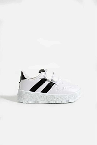 GAK RUN Unisex Çocuk Lastikli Ve Cırtlı Rahat Sneaker Spor Ayakkabı