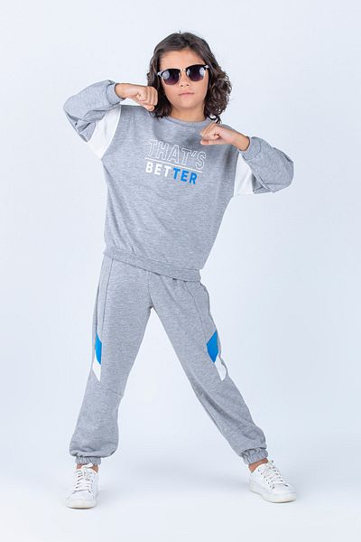 Harika KIDS Σετ φόρμας Boy Better Printed Basic Oversize