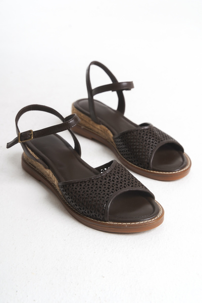 Elile Shoes Hakiki Deri 35 Numaradan 40-41-42-43-44 Numaraya Delikli Sandalet