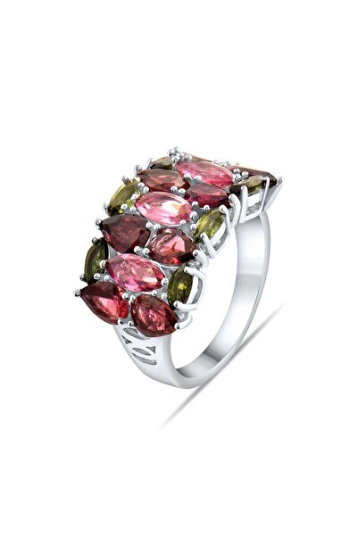 Lial Diamond 3.68 Karat Pırlanta Turmalin Yüzük, Gerçek Pırlanta, Sertifikalı...