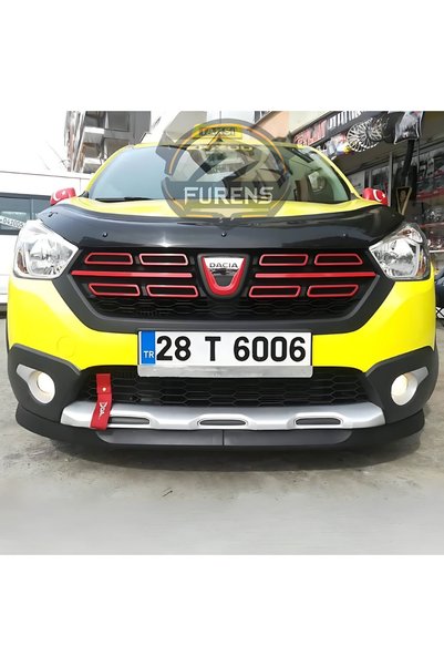 Universal Dacia Lodgy 2012-2019 Uyumlu H lip Esnek Ön Lip 2 Parça Karlık Ön E...