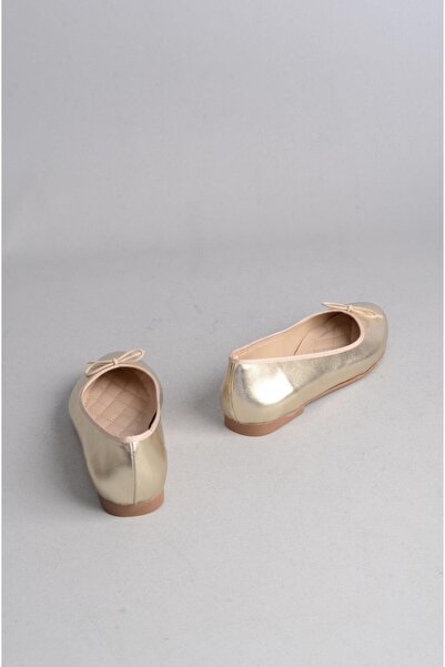 SEÇ KUNDURA Pantofi de balerină SEÇ 097 de culoare aurie