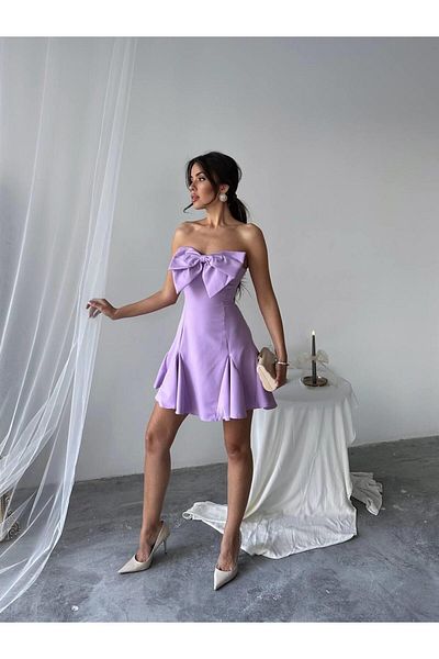 conconmoda Aide Bow Detail Mini Dress