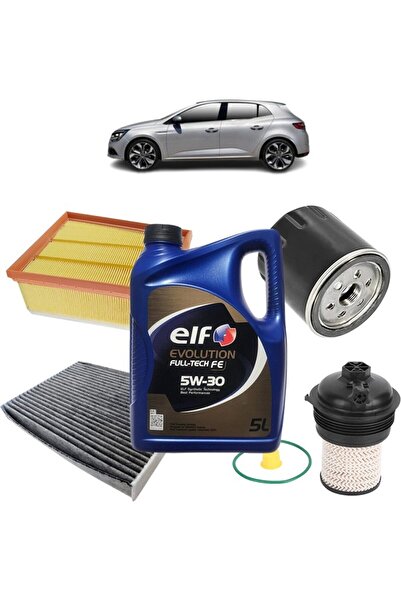 Genel Markalar Mais Renault Megane 4 4Plus Karbon Filtre Bakım Seti 1.5 Dci Evolution Yağlı 2015 Sonrası KİT1120H