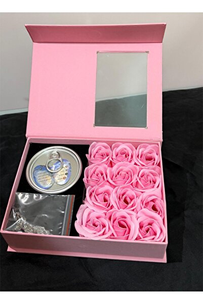 PERİ Güllü İstiridye İnci Kolye Seti Hediyesi