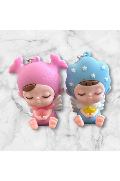 OZN AKSESUAR Силиконов ключодържател за двойка, ключодържател за влюбени, клю...