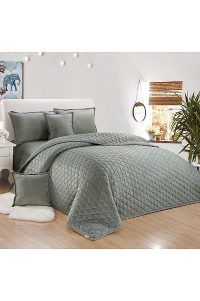 Generic 6 Pieces Floral Comforter Set For All Season King Size 220X240Cm Velvet Bedding Set