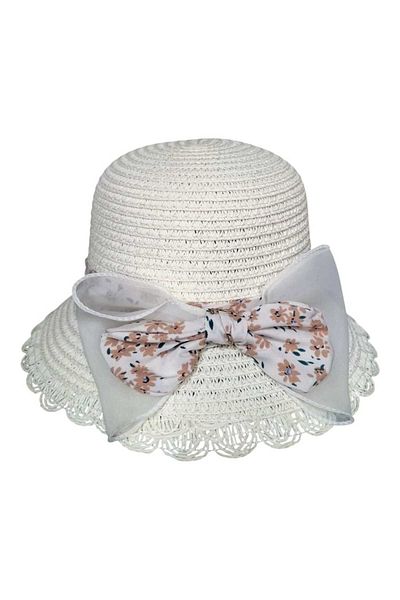 Aware Time Kitti 2-6 Years Old Girl's Straw Accessory Fedora Hat
