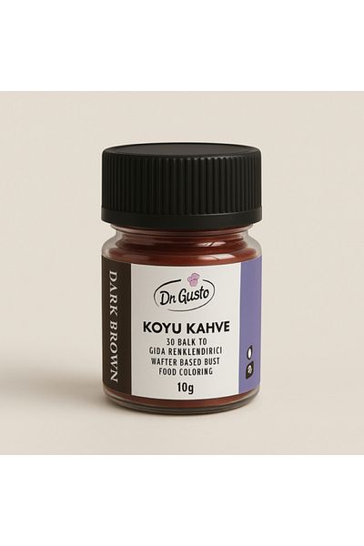 Dr. Gusto Water Based Powder Fıda Paint Dark Brown 10 Gr