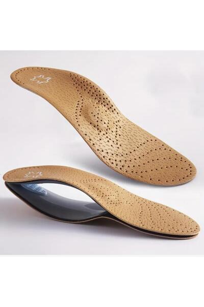 Biocomfort İçe Basma ,Düz Ve Çukur Tabanlar İçin Hakiki Deri Ortopedik Tabanlık- Naturel