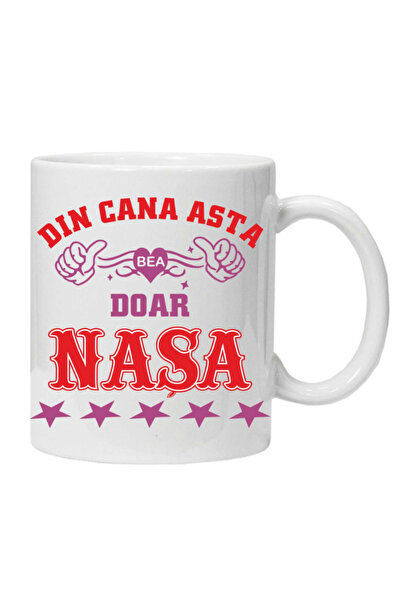 OEM Cană albă personalizată „Doar Nașa Bea Din Această Cană”, Inovatix®. 330ml