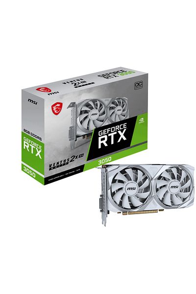 MSI 8Gb Geforce Rtx 3050 Ventus XS White Gddr5 128Bit HDMI Dp
