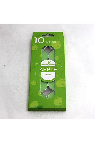 Generic Set of 10 Apple Scented Candles, Long-Lasting Fragrance for Home & Gift Use