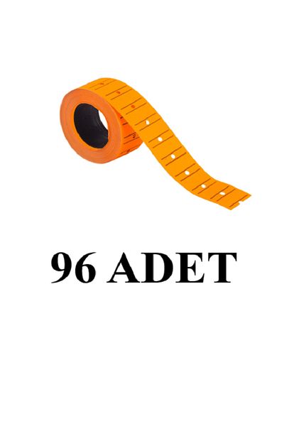 KRAF 96 Pieces 12X21 Motex Phosphorescent Orange Price Tag