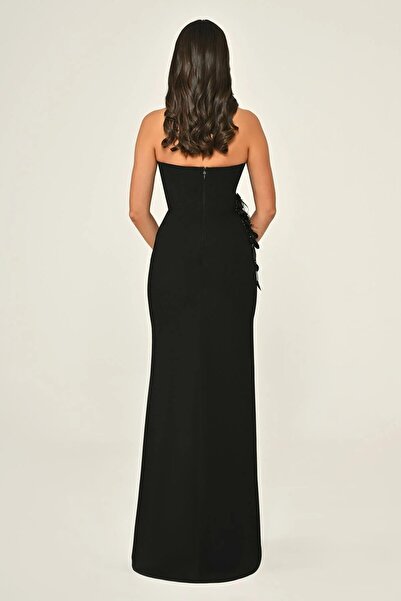 ALFABETA Taş ve Aksesuarlı Şık Abiye Elbise