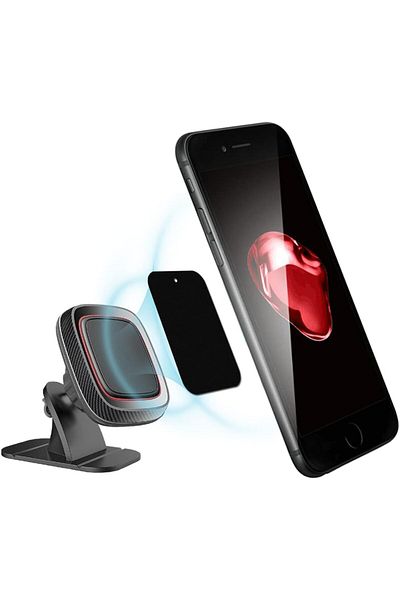 Go-Des Magnetic Dashboard Car Mount Holder Black/Red