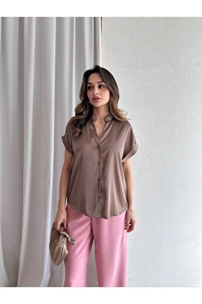 Mooi Butik Πουκάμισο CELLA 2093 - Καφέ