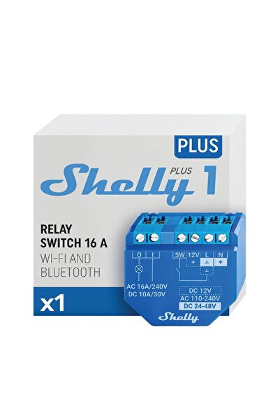 Shelly Plus 1 Wi-Fi ve Bluetooth Akıllı Röle