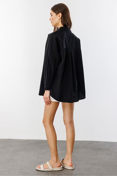 GENIUS STORE Cămașă de bază oversize pentru femei FEMEIE-BASIC-CHEMISE