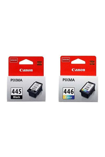 Canon مجموعة من خراطيش حبر Canon Pixma 445/446 ثلاثية الألوان والأسود