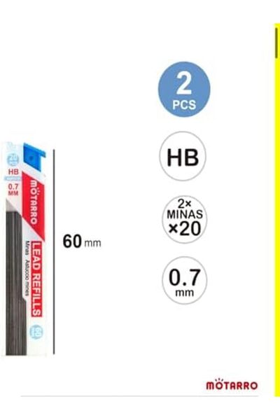 MOTARRO 2xMINEx20 0.7mm Lead Refills Black