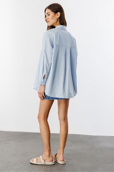 GENIUS STORE Cămașă de bază oversize pentru femei FEMEIE-BASIC-CHEMISE