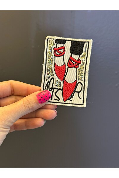 Gönülden Tasarım PIESE DE STĂNEI CARE SE ADES CU FIER DE SĂRATĂ CUSUTĂ 8X5 CM