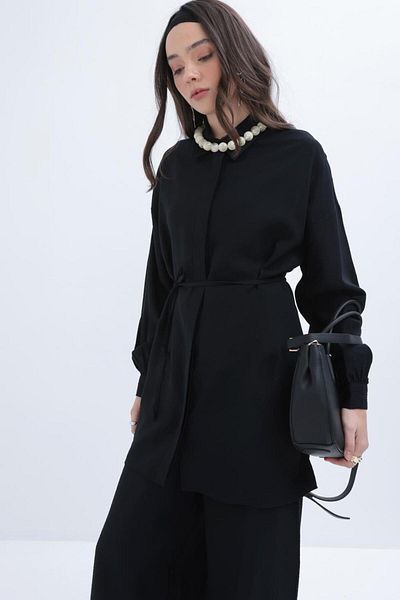 ALLDAY Slim Belted Shirt