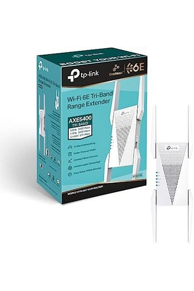 TP-LINK AXE5400 Tri-Band Mesh Wi-Fi 6E Range Extender