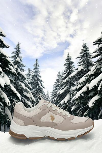 U.S. Polo Assn. A 10014549463   Women's White Casual Sneaker