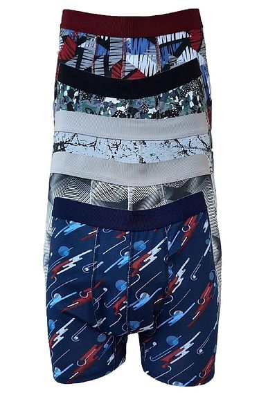Line Smart Tutku 5-Pack Men's Patterned Lycra Cotton Boxers
