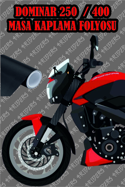 TRİDERS دومينار 250/400 ملقط أمامي مطلي برقائق معدنية