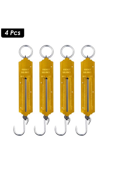 DEFAONS Pocket Balance Spring Scale Portable Hanging Weighing Scale with Hook 50Kg 112LBS Capacity