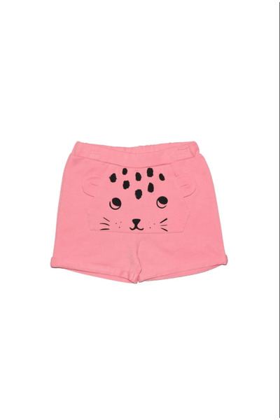 LOVETTI Κοριτσίστικο σορτς τσέπης καγκουρό - σολομός