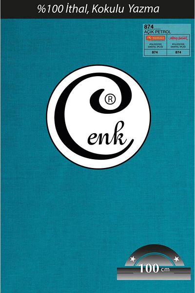 Cenk Brnm Έγχρωμη Απρόσκοπτη Γραφή 100 cm Ανοιχτή Βενζίνη 874 Btk