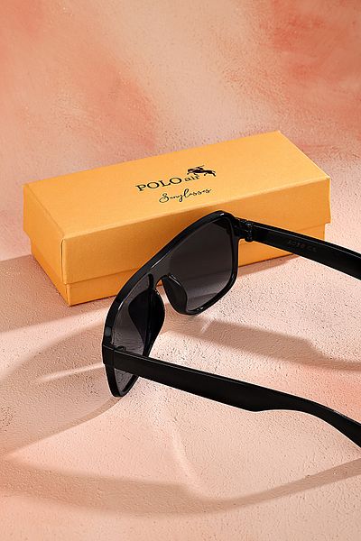 Polo Air Men's Compatible Sunglasses Uv400 Black Protection Frame