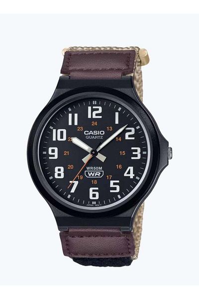 Casio Men's MW-240B-5BV Water Resistant Analog Watch