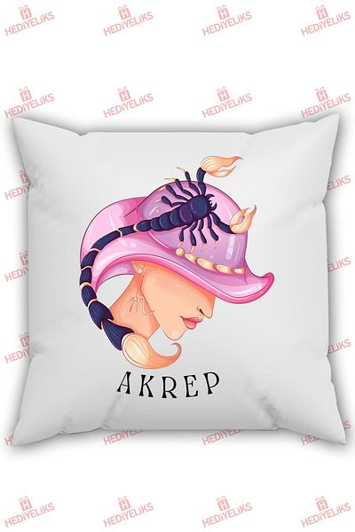 HEDİYELİKS Horoscope Themed Scorpio Gift Pillow