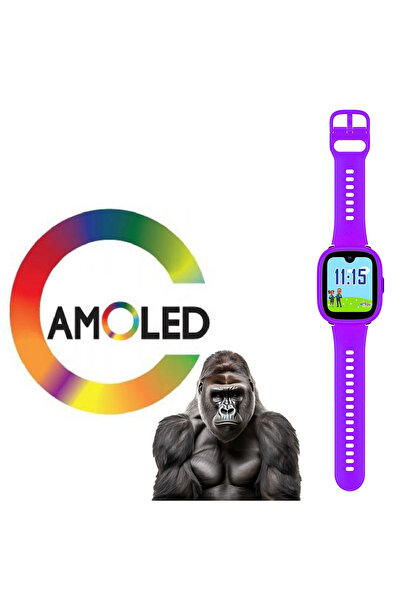 Wiky Watch 5 Plus Çocuk Akıllı Saat - Görüntülü Arama, Gps, Sos, Sağlık Takibi, Güvenli Alan Mor